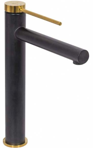 Смеситель для умывальника Rea Grip Black Gold REA-B9400