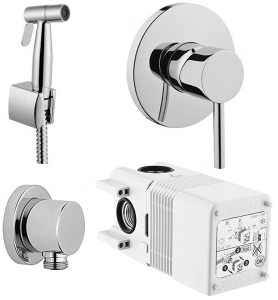 Смеситель встраиваемый Vitra Solid S A49226EXP с гигиеническим душем