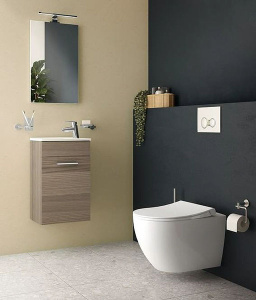 Подвесной унитаз Vitra Mia Round SmoothFlush 7510B003-0075+801-003-019