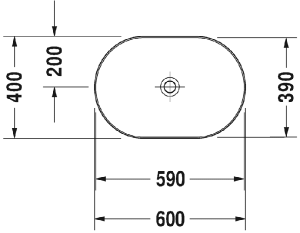 Умывальник Duravit Luv 600 0379600000