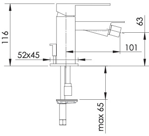 Смеситель для биде Remer Q-Design QD20