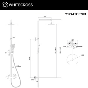 Душевая стойка Whitecross Y Y1244TOPNIB