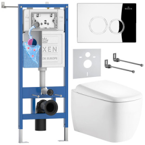 Комплект инсталляции 6 в 1 Roxen StounFix Dual Fresh 968509 с аромадозатором, хром глянец