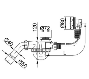 Сифон для ванны Styron STY-536-A-F