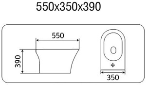 Напольное биде Ceramalux 1217C
