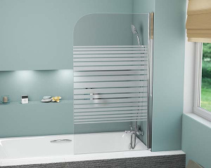 Душевая шторка на ванну Grossman GR-100P, 80х140, полосы