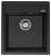 Кухонная мойка AquaSanita Rock SQR 100, 46х51, black metallic