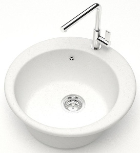 Кухонная мойка Marrbaxx 30/G31 / 30/Q2 / 30/Q4 / 30/Q5 / 30/Q7 / 30/Q8 / 30/Q10, 48х48, белый