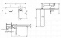 Смеситель встраиваемый Lemark Ursus LM7226BL (1 функция)