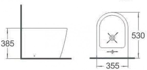 Напольное биде Timo Inari TK-502
