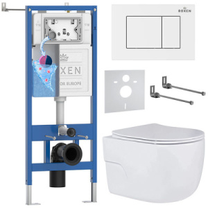 Комплект инсталляции 6 в 1 Roxen StounFix Dual Fresh 969014 с аромадозатором, белый