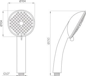 Душевая лейка AV Engineering AVSSS-024