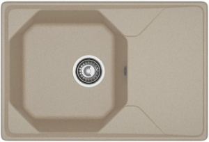 Кухонная мойка GranFest Unique U-840L, 85х50, песочный