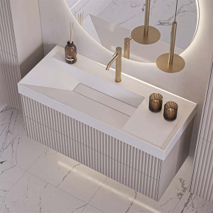 Умывальник Belux Триумф 1200-01 белый матовый Solid Surface