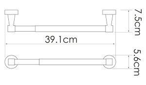 Держатель для полотенец Wasserkraft Isen K-4091
