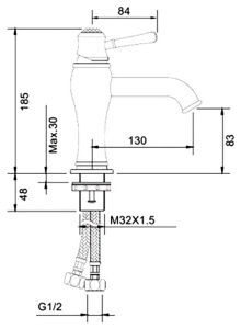 Смеситель для умывальника Gappo G1097