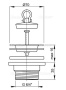 Донный клапан для мойки Alcaplast A33