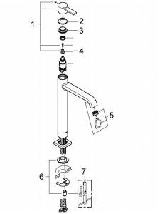 Смеситель для умывальника Grohe Allure 23403000