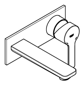 Смеситель встраиваемый Grohe Lineare 19409001 / 19409DC1, суперсталь