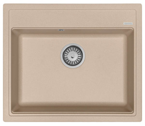Кухонная мойка AquaSanita Rock SQR 101, 60х51, beige