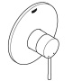 Смеситель встраиваемый Grohe Essence 19286001 (1 функция)