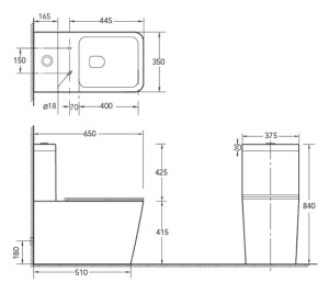 Напольный унитаз SantiLine SL-5017