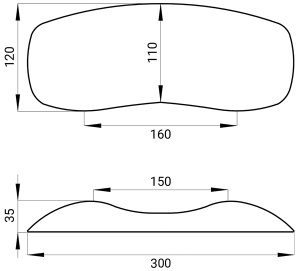 Подголовник для ванны Wellsee Useful Extras 261905000