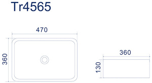 Умывальник Uptrend Aura TR4565
