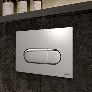 Инсталляция Vitra Core 732-5800-01 с кнопкой Root R 740-2280 хром, хром
