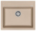 Кухонная мойка AquaSanita Rock SQR 101, 60х51, beige