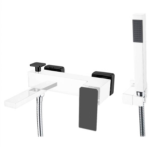 Смеситель для ванны Boheme Q 143-WB.2 White Black