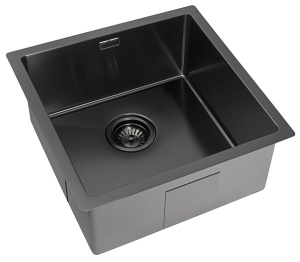 Кухонная мойка Zorg ZRE 4545 / ZRE 5545 graphite, 45х45, графит