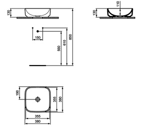Умывальник Ideal Standard IS I.LIFE B T573001
