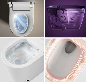 Умный приставной унитаз Cerutti Mirella Smart CT10615 с функцией биде и импульсным смывом