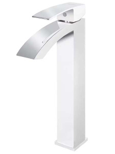 Смеситель для умывальника Grocenberg GB3007WC белый / хром