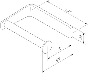 Держатель для туалетной бумаги AM.PM Inspire 2.0 A50A34100
