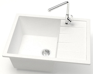 Кухонная мойка Marrbaxx 151/G31 / 151/Q2 / 151/Q4 / 151/Q5 / 151/Q7 / 151/Q8 / 151/Q10, 65х51, белый
