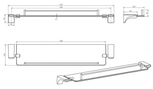 Полка CeramaLux Monelli 70011
