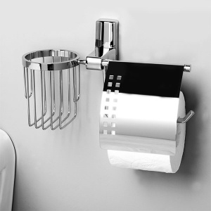 Держатель для туалетной бумаги Wasserkraft Leine K-5059 / K-5059WHITE с держателем для освежителя воздуха, хром