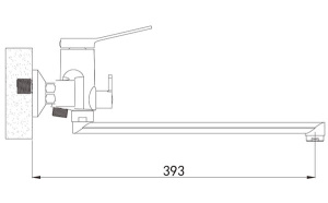 Смеситель для ванны Shevanik S6222H