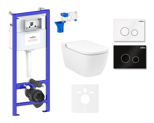 Комплект инсталляции 7 в 1 Lavinia Boho Relfix Smart V-Clean 87561127 / 87561128, белый
