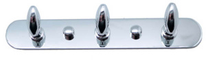Планка с крючками Fixsen FX-1413 / FX-1414 / FX-1415 / FX-1416, 18 см 3 крючка, хром
