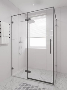 Душевой уголок Veconi Premium Alassio SP GR 140, 140х90, прозрачный осветленный