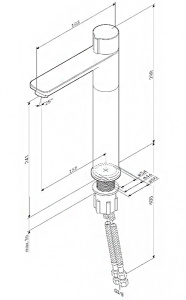 Смеситель для умывальника AM.PM X-Joy F85A92522 TouchReel