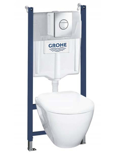 Комплект инсталляции Grohe Solido 5 в 1 с подвесным унитазом Serel 38973000