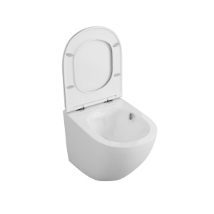 Подвесной унитаз OWL Vind Cirkel-H TOWLT190302 безободковый с крышкой Soft Close