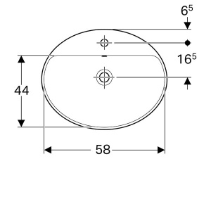 Умывальник Geberit VariForm 500.725.01.2