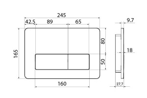 Кнопка для инсталляции Iddis Unifix 080 UNI80M0i77