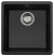 Кухонная мойка AquaSanita Fast SQF 101, 40х42, black metallic