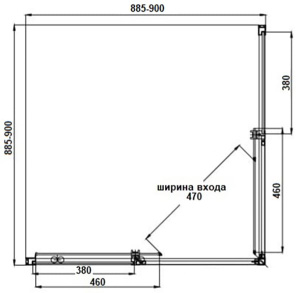 Душевой уголок Aquabath Kristal AB1083
